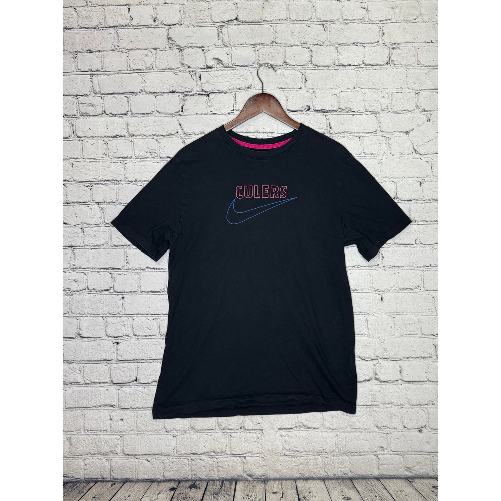 Nike FC Barcelona Culers T Shirt Black Mens Size Large